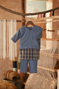 The Asal Kita Babies Baju Melayu Teluk Belanga - Coronet Blue