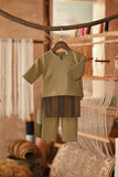 The Asal Kita Babies Baju Melayu Teluk Belanga - Butter Olive