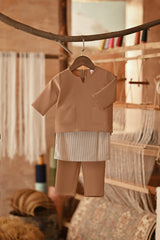 The Asal Kita Babies Baju Melayu Teluk Belanga - Milky Brown