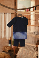 The Asal Kita Babies Baju Melayu Teluk Belanga - Navy