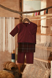 The Asal Kita Babies Baju Melayu Teluk Belanga - Royal Burgundy