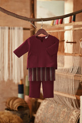 The Asal Kita Babies Baju Melayu Teluk Belanga - Maroon