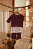 The Asal Kita Babies Baju Melayu Teluk Belanga - Purple Manggis