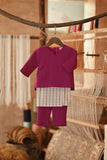 The Asal Kita Babies Baju Melayu Teluk Belanga - Deep Fuchsia