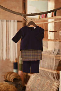 The Asal Kita Babies Baju Melayu Teluk Belanga - Royal Purple