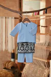 The Asal Kita Babies Baju Melayu Teluk Belanga - Ice Blue