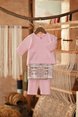 The Asal Kita Babies Baju Melayu Teluk Belanga - Baby Pink