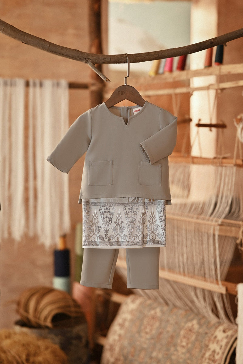 The Asal Kita Babies Baju Melayu Teluk Belanga - Champagne