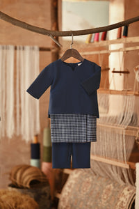 The Asal Kita Babies Baju Melayu Teluk Belanga - Deep Blue