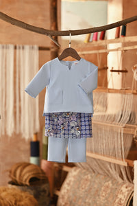 The Asal Kita Babies Baju Melayu Teluk Belanga - Clean Blue