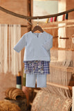 The Asal Kita Babies Baju Melayu Teluk Belanga - Clean Blue