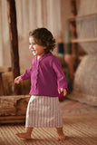 The Asal Kita Babies Embroidered Kebaya Top - Deep Fuchsia