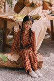 The Courtyard Kebaya Top - Russet Check