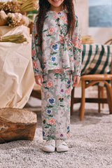 The Courtyard Back Pleated Skirt - Wildflowers