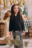 The Courtyard Kebaya Top - Black
