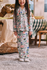 The Courtyard Folded Skirt - Wildflowers