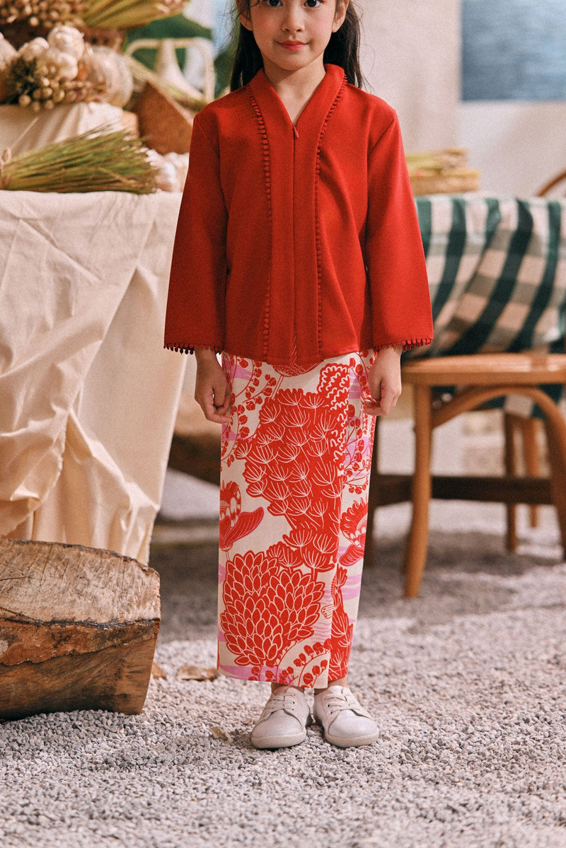 The Courtyard Folded Skirt - Rosee