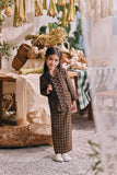 The Courtyard Kebaya Top - Truffle Check