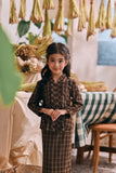 The Courtyard Kebaya Top - Truffle Check