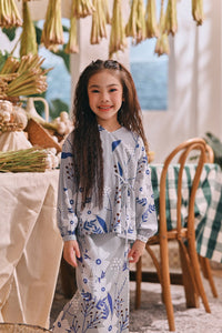 The Courtyard Side Tie Blouse - Bucolic