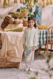 The Courtyard Kebaya Top - Baby Mint