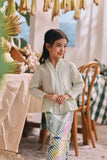 The Courtyard Kebaya Top - Baby Mint