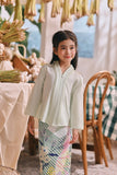 The Courtyard Kebaya Top - Baby Mint