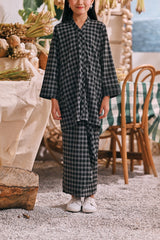 The Courtyard Broderie Flounce Skirt - Chess Plaid