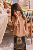 The Courtyard Kebaya Top - Milky Brown
