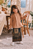 The Courtyard Jacquard Skirt - Caramel Regal