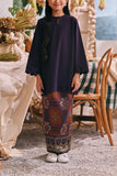 The Courtyard Jacquard Skirt - Violet Regal