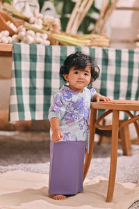 The Courtyard Babies Side Tie Kurung - Dusty Purple