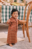 The Courtyard Babies Kebaya - Russet Check
