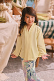 The Courtyard Kebaya Top - Baby Yellow