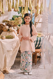 The Courtyard Layered Broderie Kurung Top - Creamy