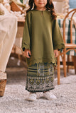 The Courtyard Jacquard Skirt - Emerald Regal