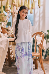 The Courtyard Side Tie Blouse - Off White