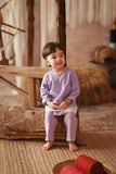 The Asal Kita Babies Baju Melayu Teluk Belanga - Violet Powder