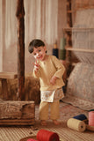 The Asal Kita Babies Baju Melayu Teluk Belanga - Champagne Yellow