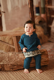 The Asal Kita Babies Baju Melayu Teluk Belanga - Deep Teal