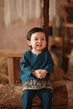 The Asal Kita Babies Baju Melayu Teluk Belanga - Deep Teal