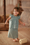 The Asal Kita Babies Back Pleated Skirt - Mintgrid