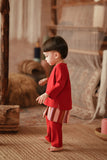 The Asal Kita Babies Baju Melayu Teluk Belanga - Rumba Red