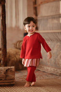 The Asal Kita Babies Baju Melayu Teluk Belanga - Rumba Red