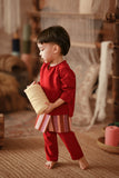 The Asal Kita Babies Baju Melayu Teluk Belanga - Rumba Red