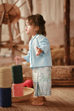 The Asal Kita Babies Jacquard Skirt - Mint Bloom