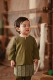 The Asal Kita Babies Baju Melayu Teluk Belanga - Green Olive