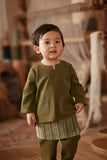 The Asal Kita Babies Baju Melayu Teluk Belanga - Green Olive