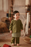 The Asal Kita Babies Baju Melayu Teluk Belanga - Green Olive