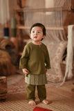 The Asal Kita Babies Baju Melayu Teluk Belanga - Green Olive